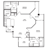 Traditional 2x2 1157 SF